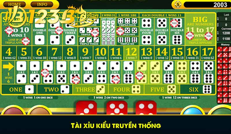 Tài xỉu kiểu truyền thống