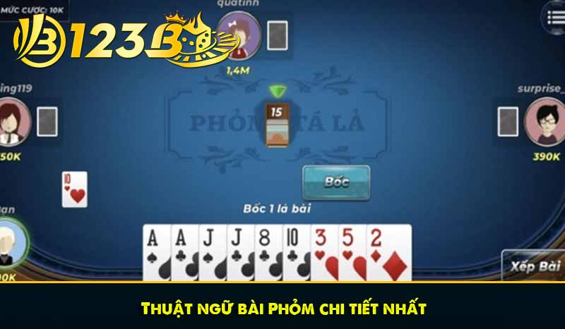Game bài Phỏm: Toàn bộ luật chơi và hướng dẫn chi tiết nhất 13 Thuật ngữ bài Phỏm chi tiết nhất